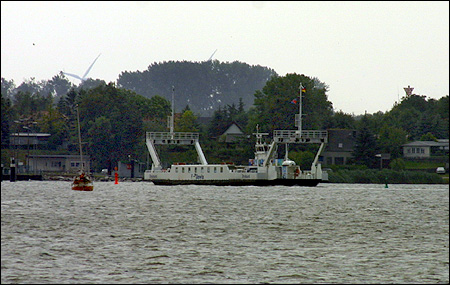 Glewitz vid Stahlbrode frjelge, Stralsund, Tyskland 2005-07-29