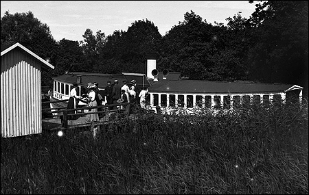 �gir vid Vr�ng� brygga, Karlskrona ca. 1900