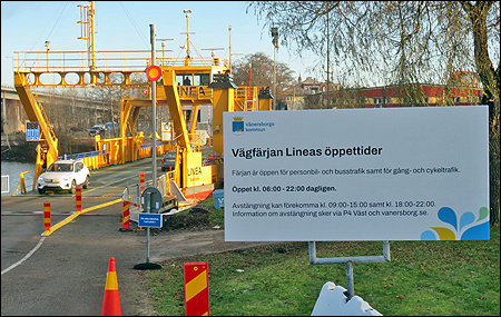 Passagen �r �ppen varje dag mellan kl. 06.00 och 22.00