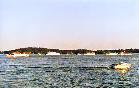 Mariefred, Vindhem, Björkfjärden, Västan och Blidösund.