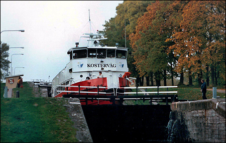 Kostervåg i Bergs slussar 1995-10-10.