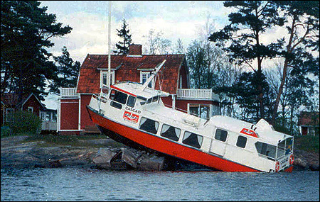 Cascad grundst�tt p� Mans�ren, Lindalssundet 1991-05-29