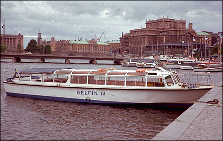 Delfin IV vid Strmkajen, Stockholm 1981