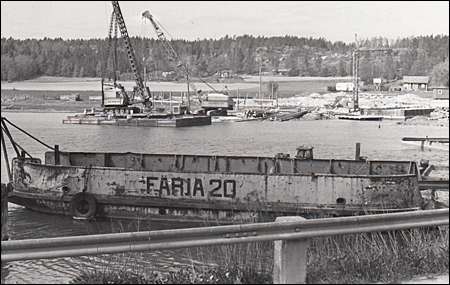 Färja 61/20 vid Pålsundet, Vaxholm 1971-05-22