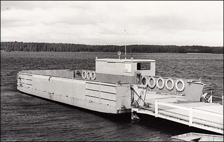 Färja 62/179 vid Sundbackssundet, Storsjön 1965-07-02