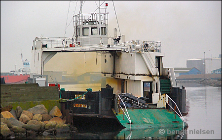 Dumle vid Fornæs Shipbreaking Ltd, Grenå, Danmark 2013-12-15