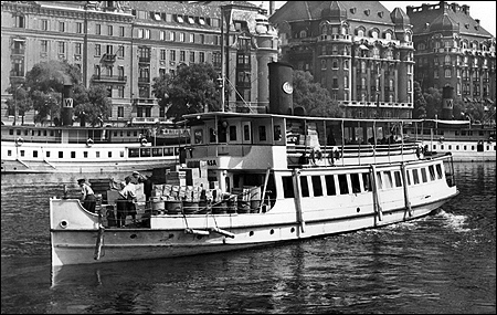 Kung Wasa i Nybroviken, Stockholm 1954