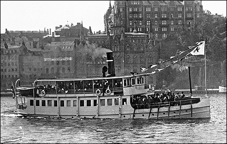 Konung Gustaf Wasa p Riddarfjrden, Stockholm ca. 1920