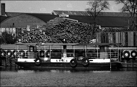 Kvick vid skrotkajen i Ystad 1977-08