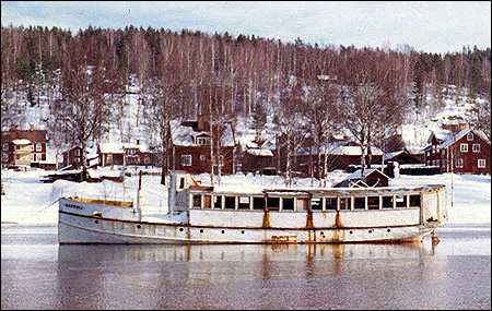 Rättvik upplagd i Österdalälven vid Tibble, Leksand 1968