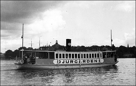 Djurgården 6 vid Slussen, Stockholm 1954-07