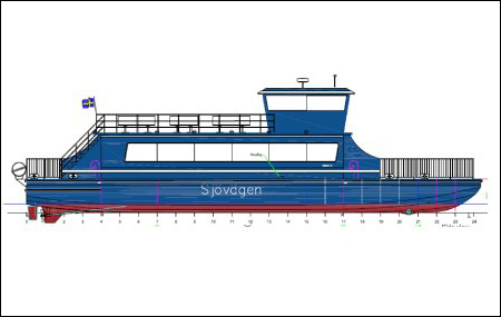 Projektritning av Sj�v�gen