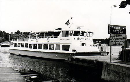 Strmma Kanal i Sandhamn efter premirturen 1975-09-14