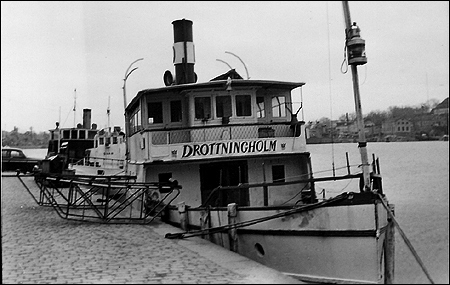 Drottningholm upplagd vid Strandvgen, Stockholm 1959