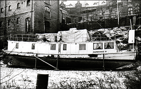 Gambrinus IV på Söder Mälarstrand, Stockholm 1972-01-06